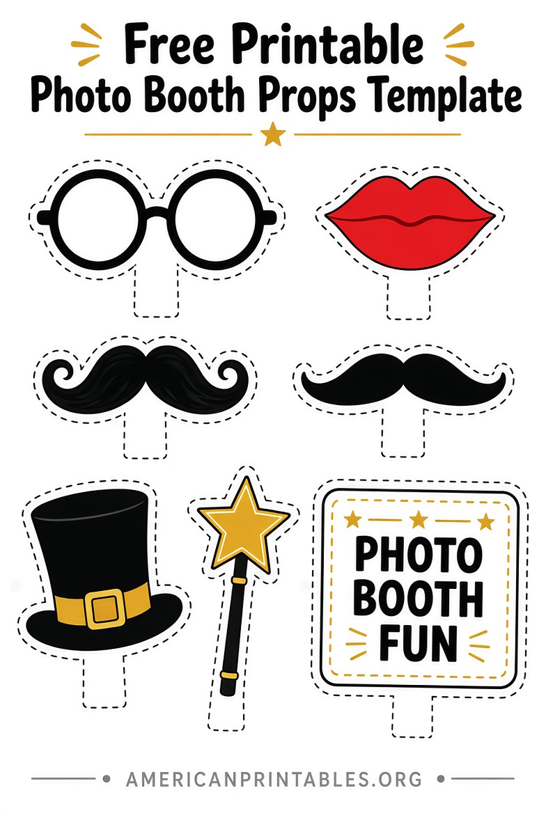 Free Printable Photo Booth Props Templates (2)