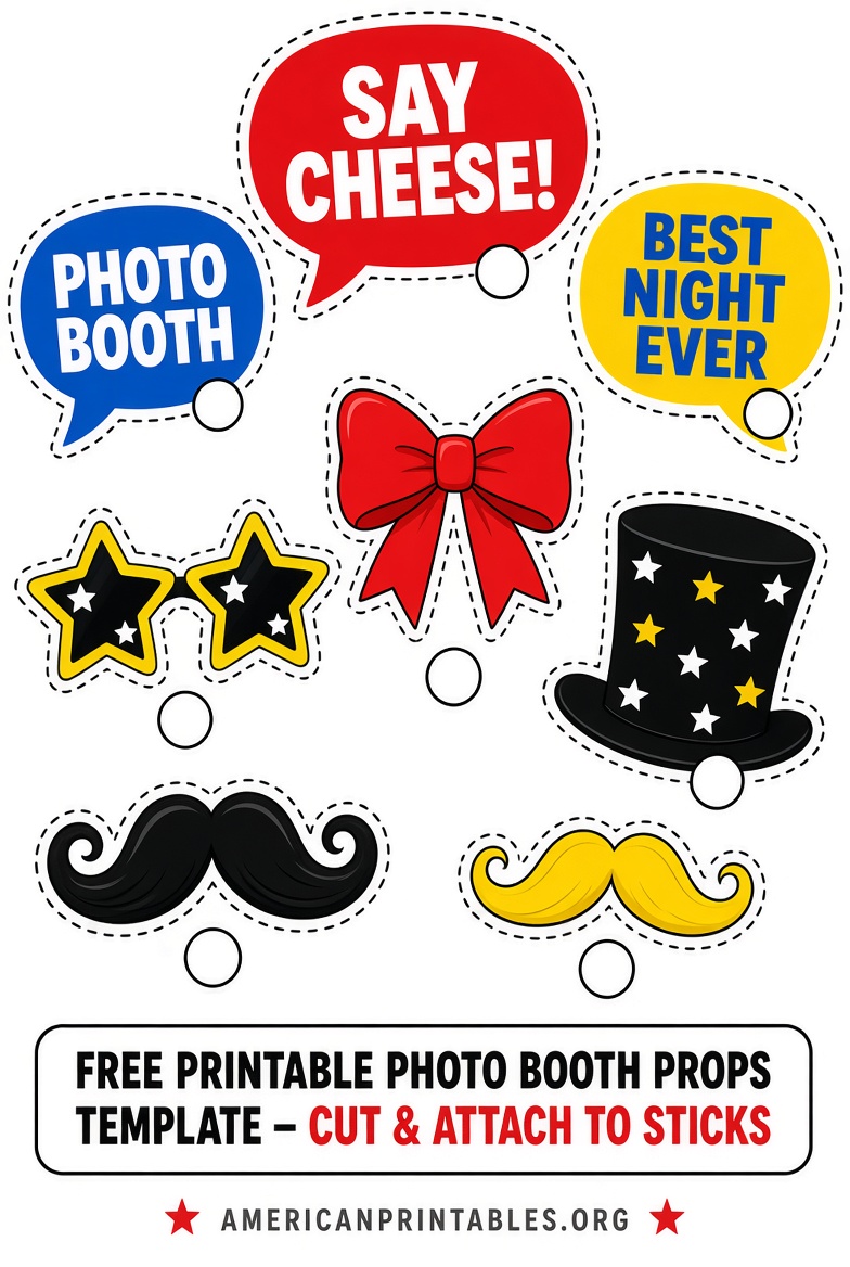 Free Printable Photo Booth Props Templates (4)
