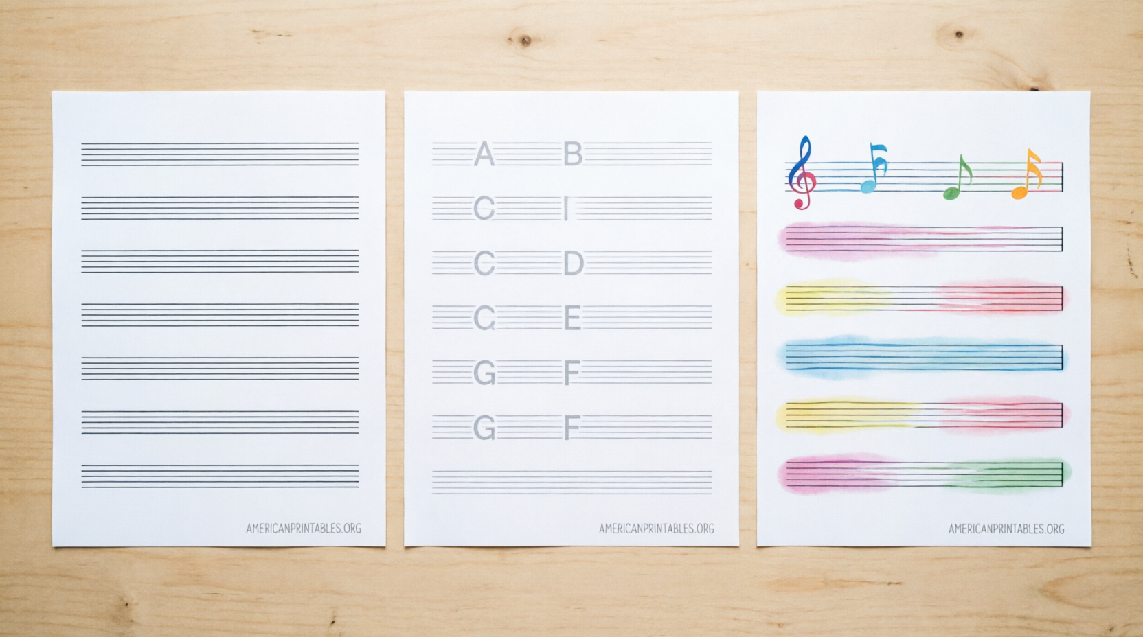 Free Printable Piano Staff Paper PDFs (3)