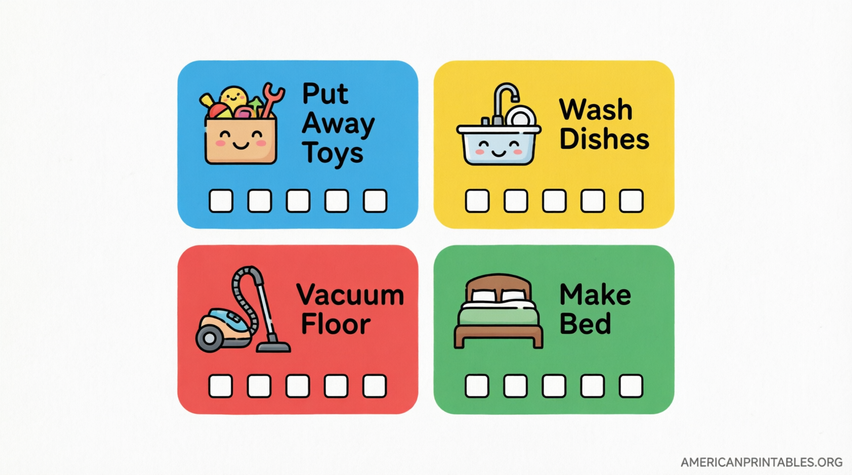 Free Printable Picture Chore Cards for Kids (2)