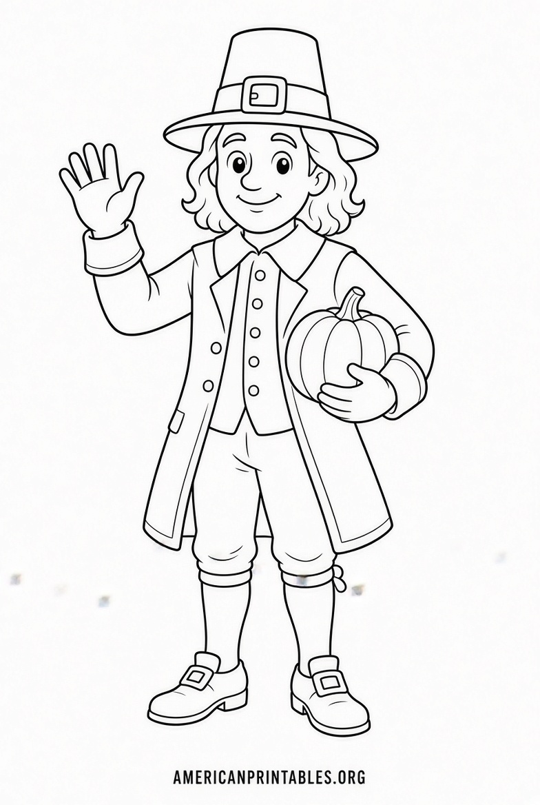 Free Printable Pictures of Pilgrims (1)