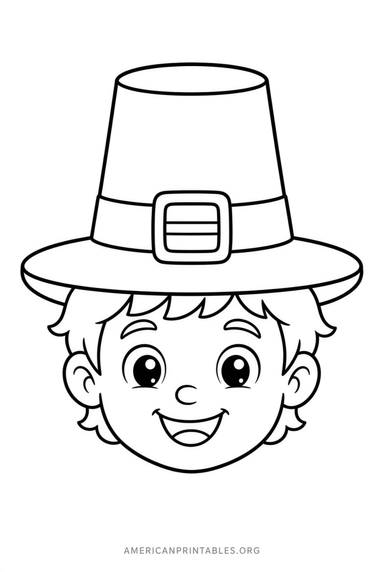 Free Printable Pilgrim Hat Template (2)