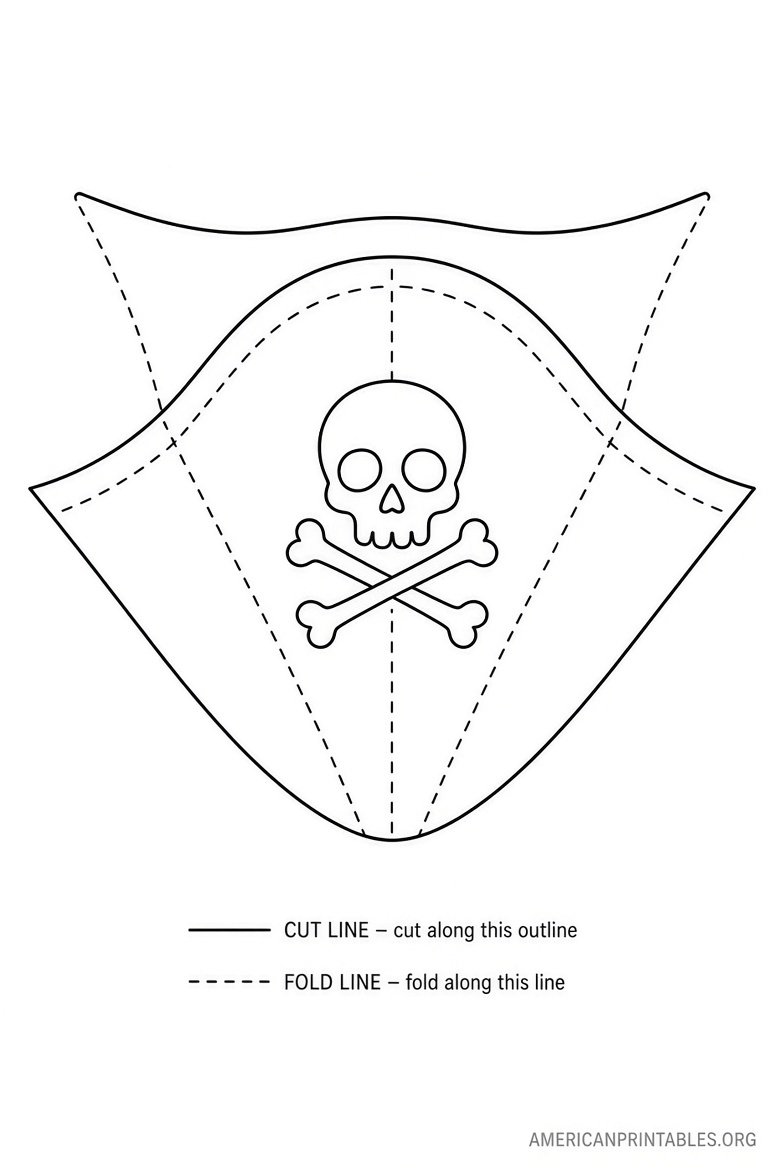 Free Printable Pirate Hat Templates for Kids (1)
