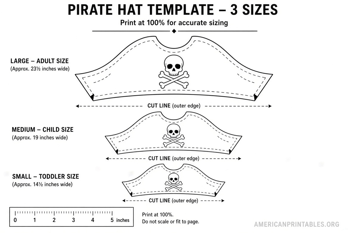 Free Printable Pirate Hat Templates for Kids (2)