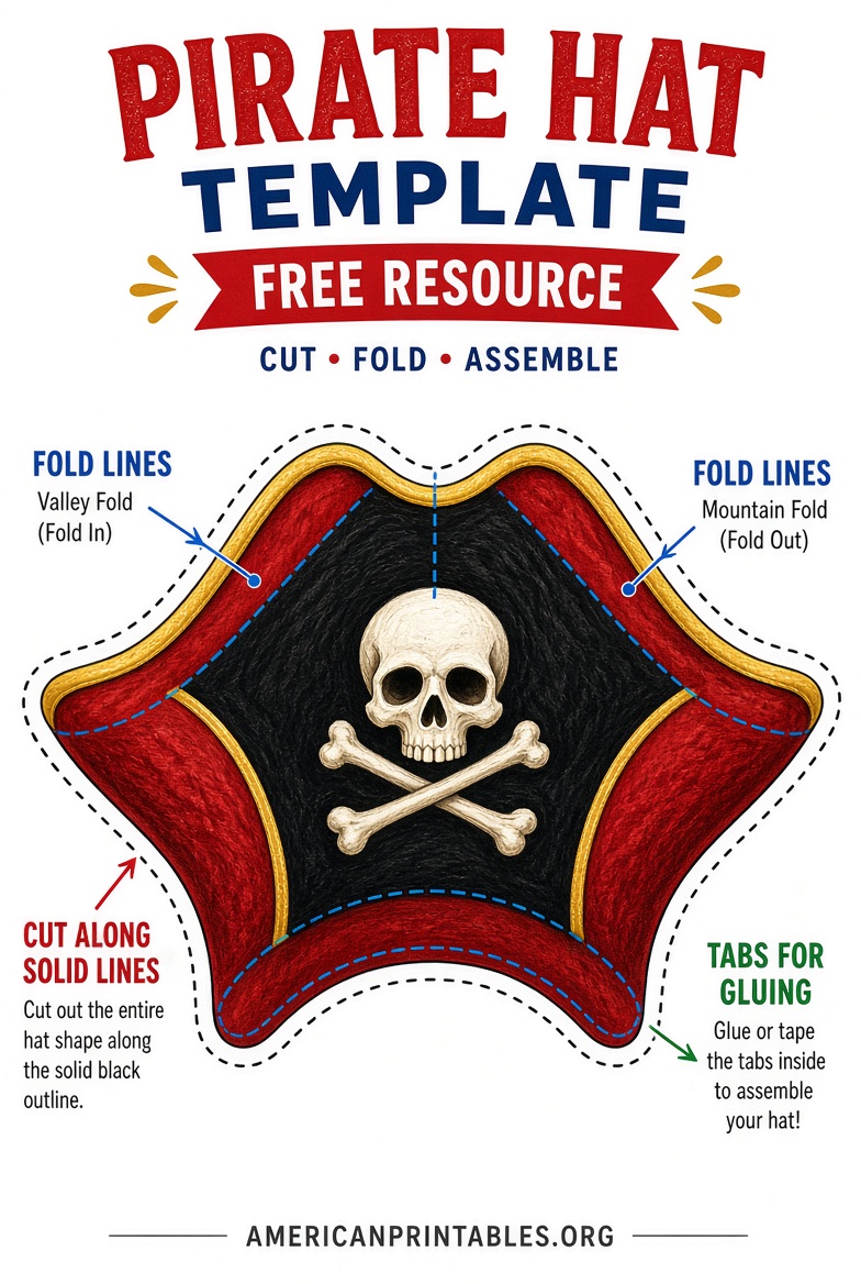 Free Printable Pirate Hat Templates for Kids (3)