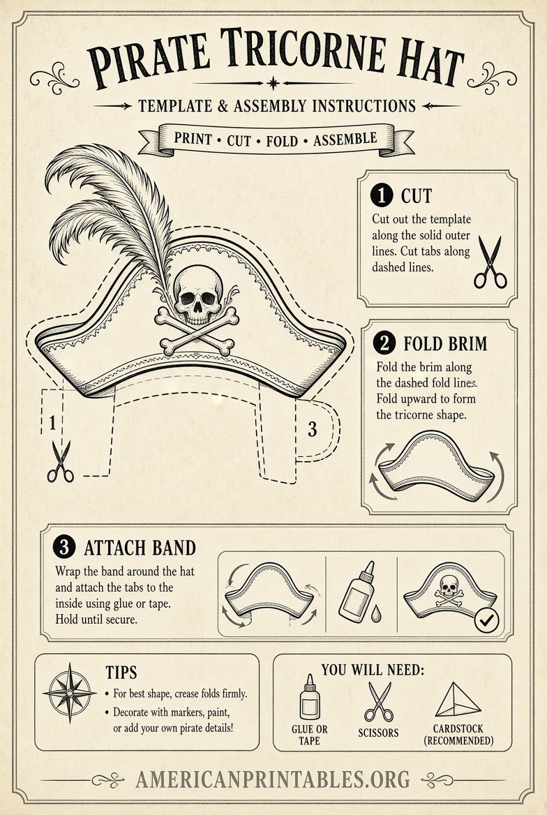 Free Printable Pirate Hat Templates for Kids (4)