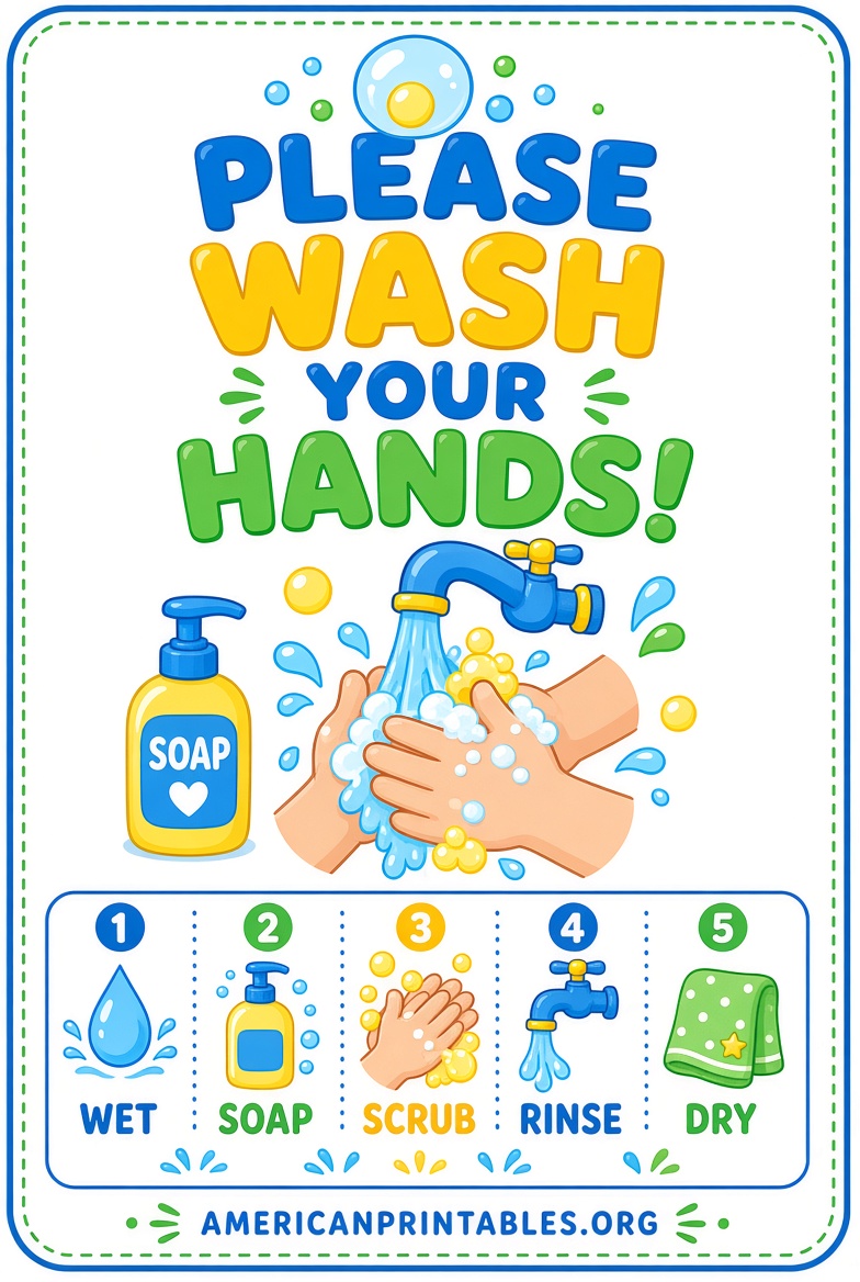 Free Printable Please Wash Your Hands Signs (4)