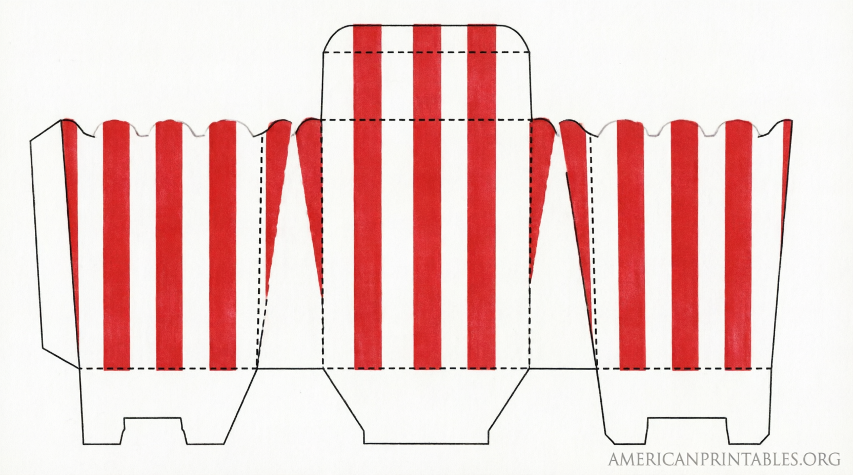 Free Printable Popcorn Box Template – Easy DIY (1)