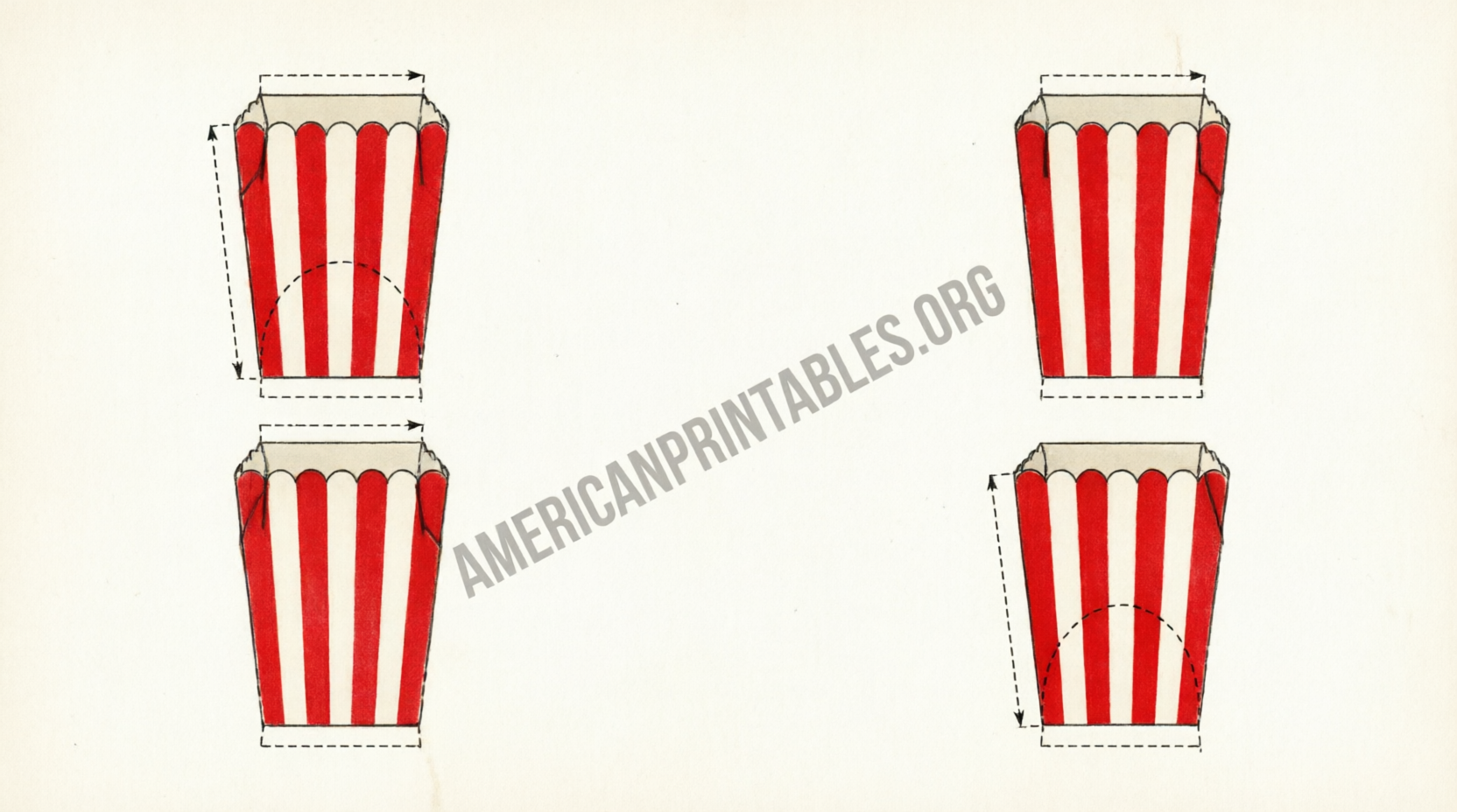 Free Printable Popcorn Box Template – Easy DIY (2)