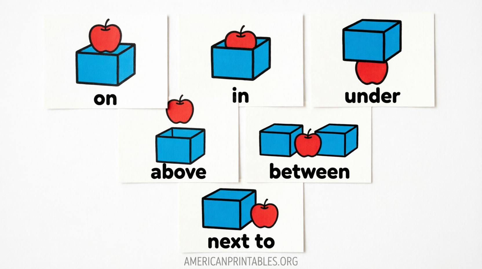 Free Printable Preposition Flashcards for Kids (1)
