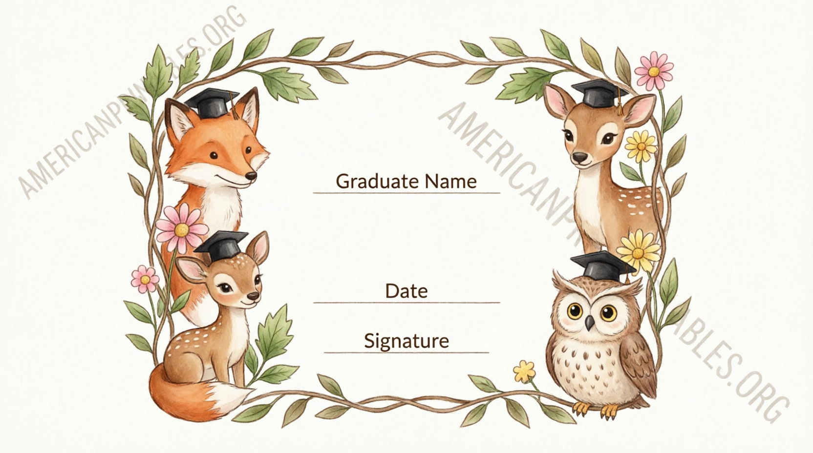 Free Printable Preschool Graduation Certificates (2)