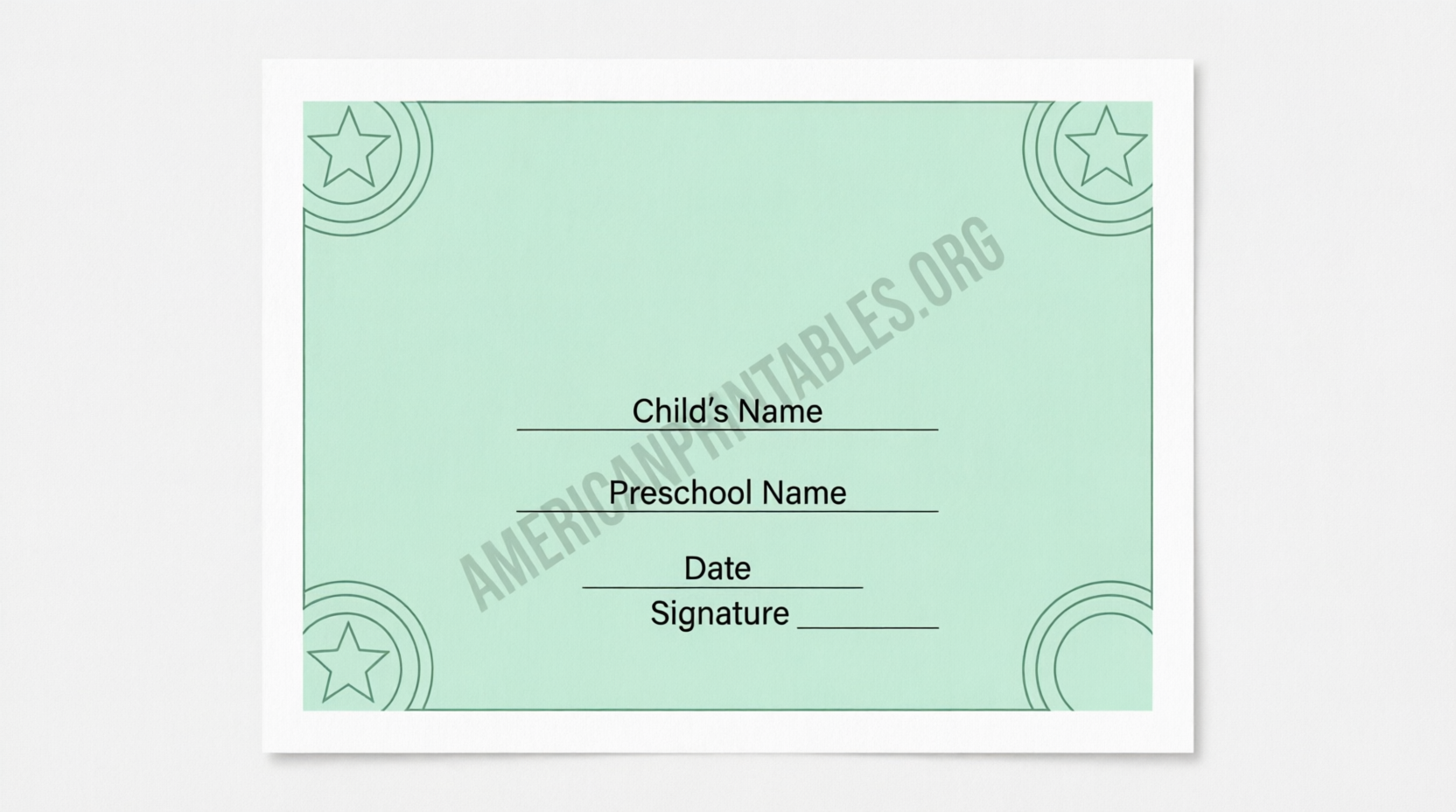 Free Printable Preschool Graduation Certificates (3)