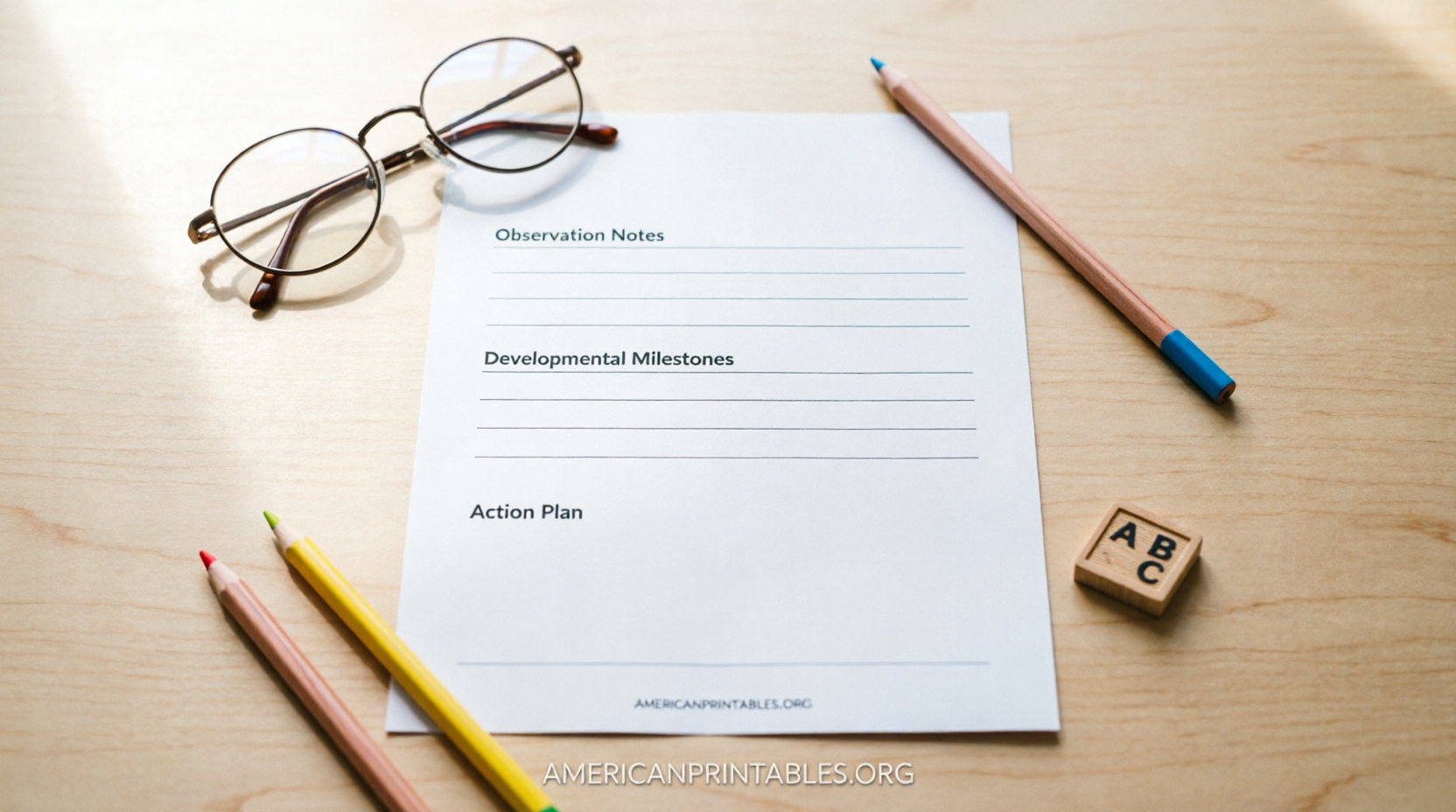 Free Printable Preschool Observation Forms (3)