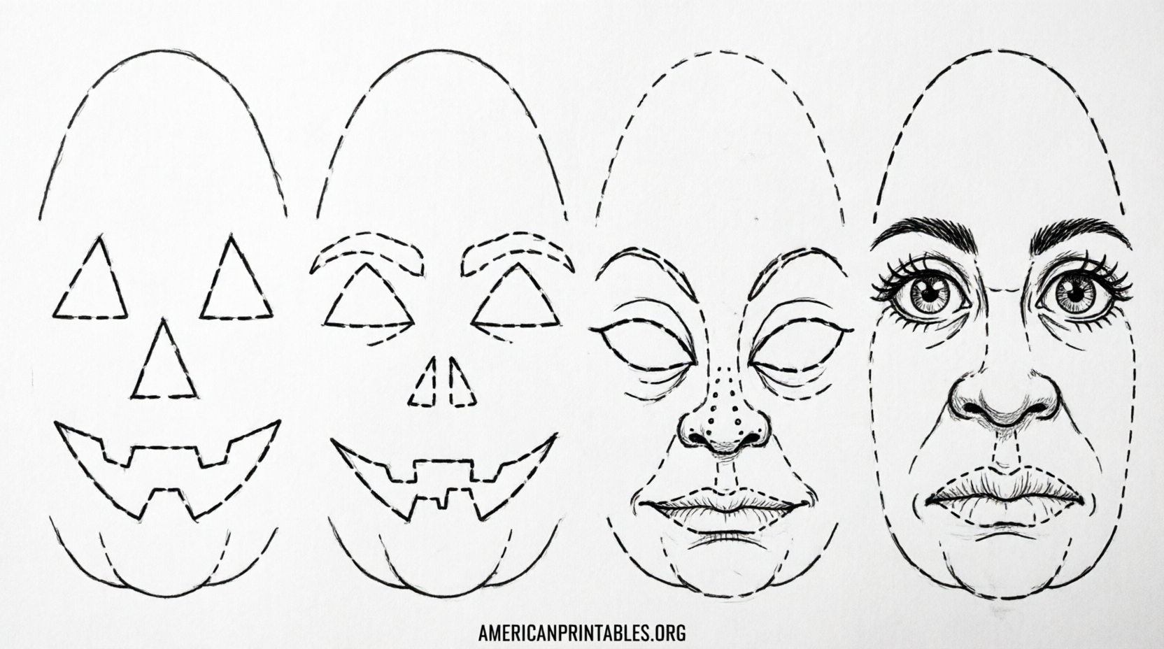 Free Printable Pumpkin Faces Templates (2)