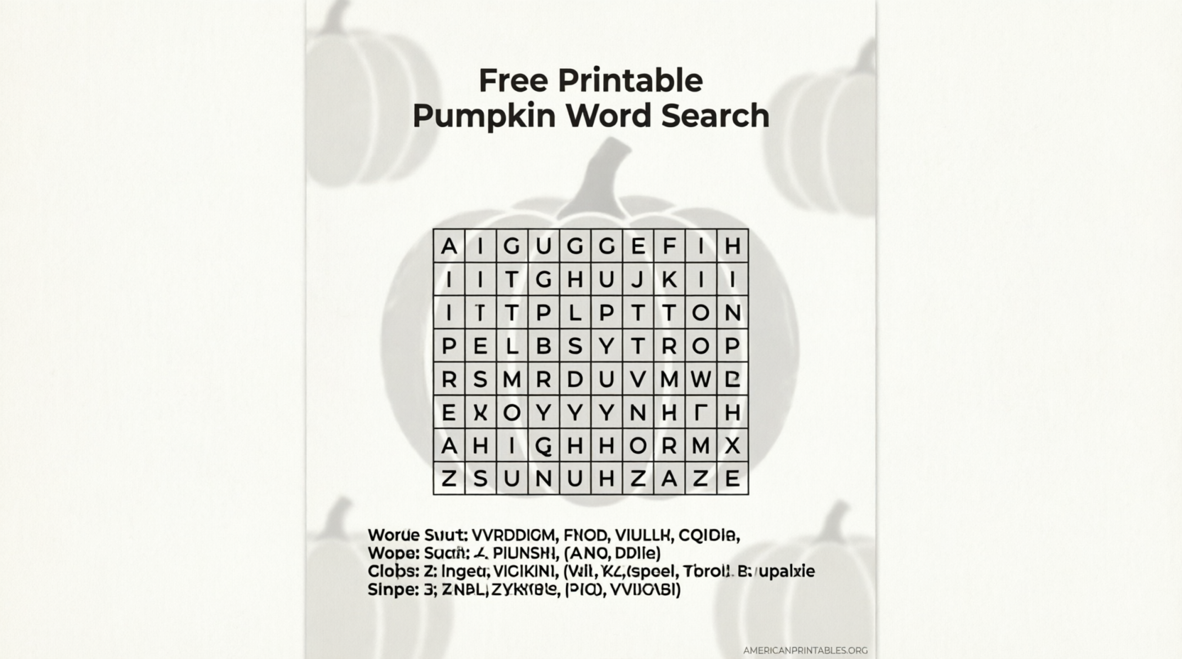 Free Printable Pumpkin Word Search (3)