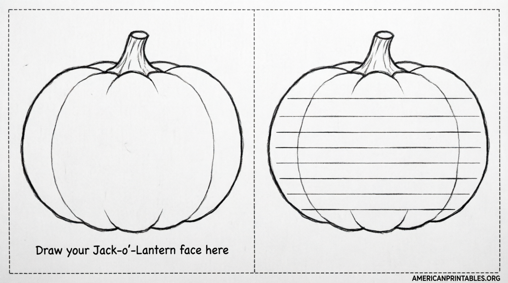 Free Printable Pumpkin Writing Templates (3)