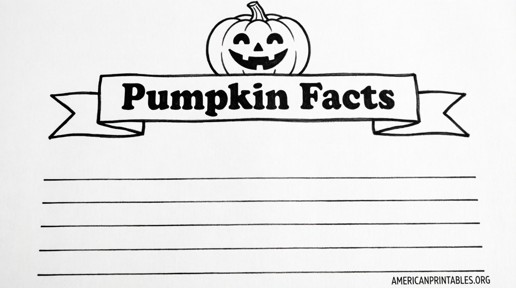 Free Printable Pumpkin Writing Templates (4)