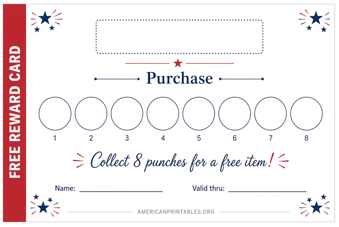 Free Printable Punch Card Templates to Download (1)
