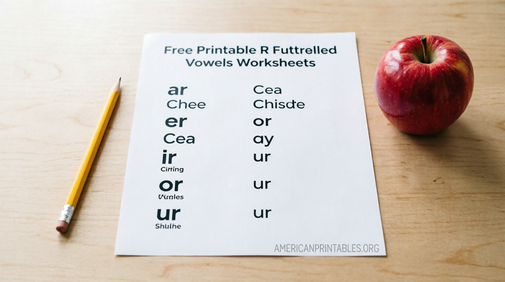 Free Printable R-Controlled Vowels Worksheets (1)