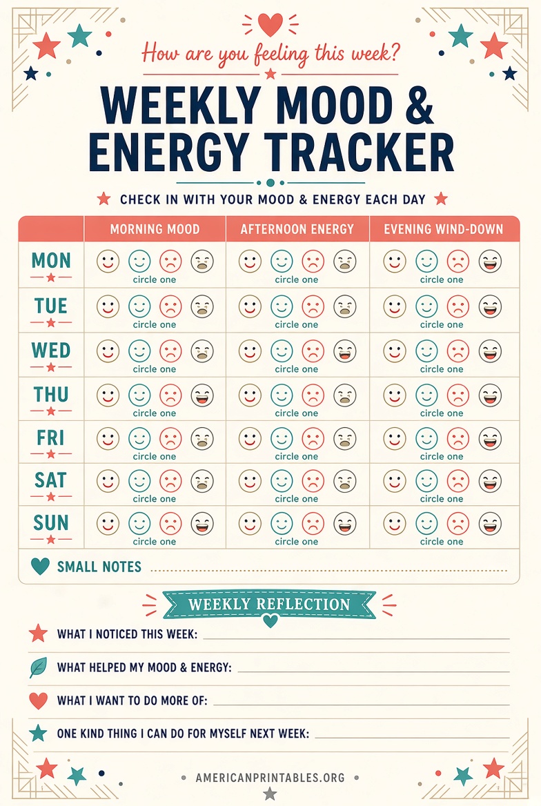 Free Printable Self Care Worksheets USA Guide (4)