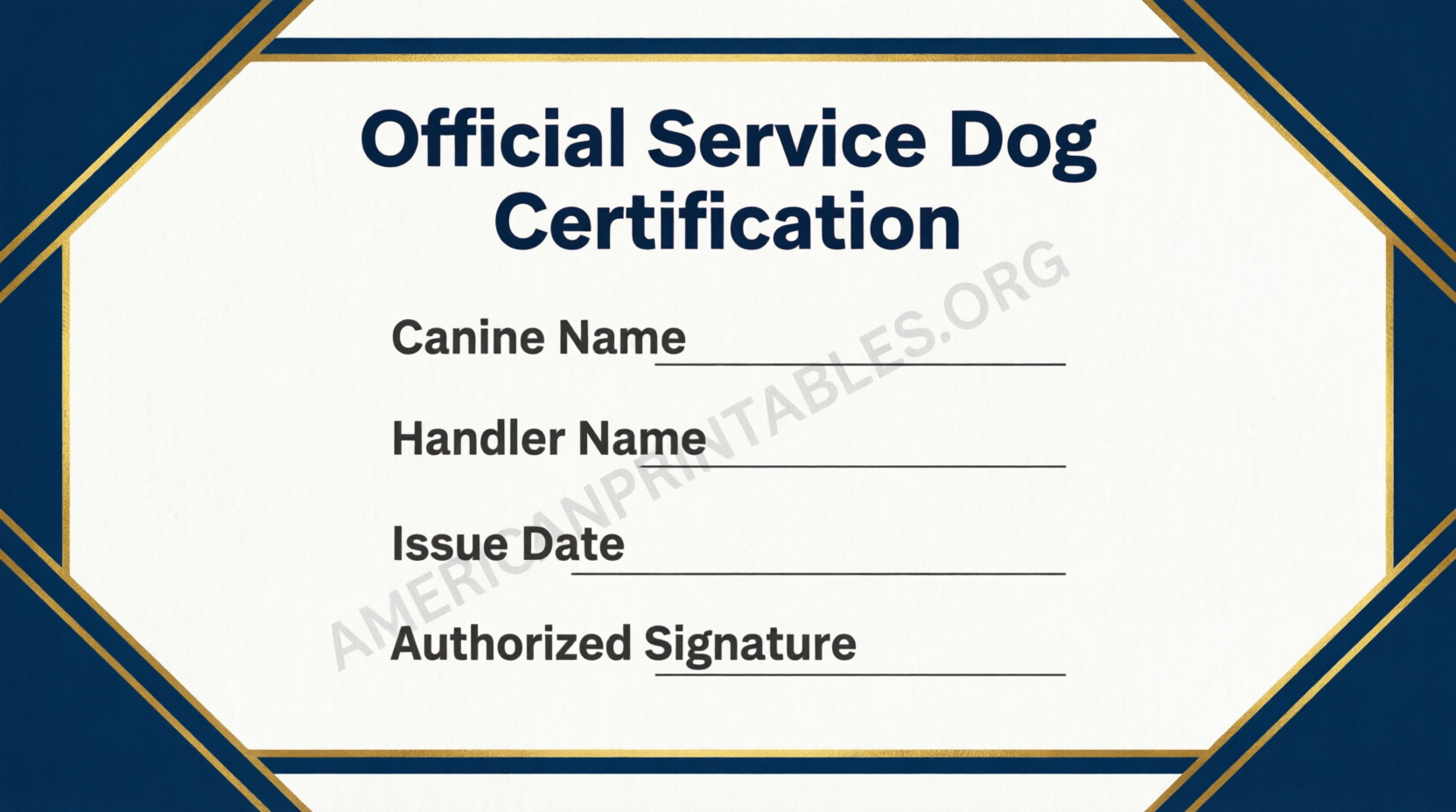 Free Printable Service Dog Certificate USA Guide (4)