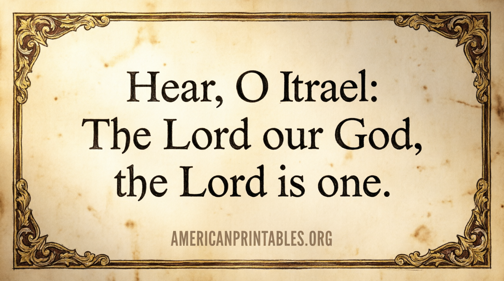 Free Printable Shema Prayer in English (1)