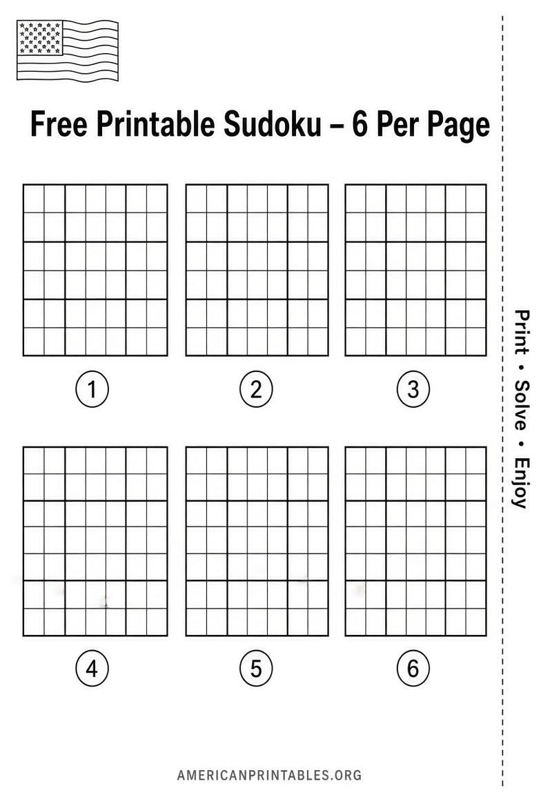 Free Printable Sudoku 6 Per Page PDFs (4)