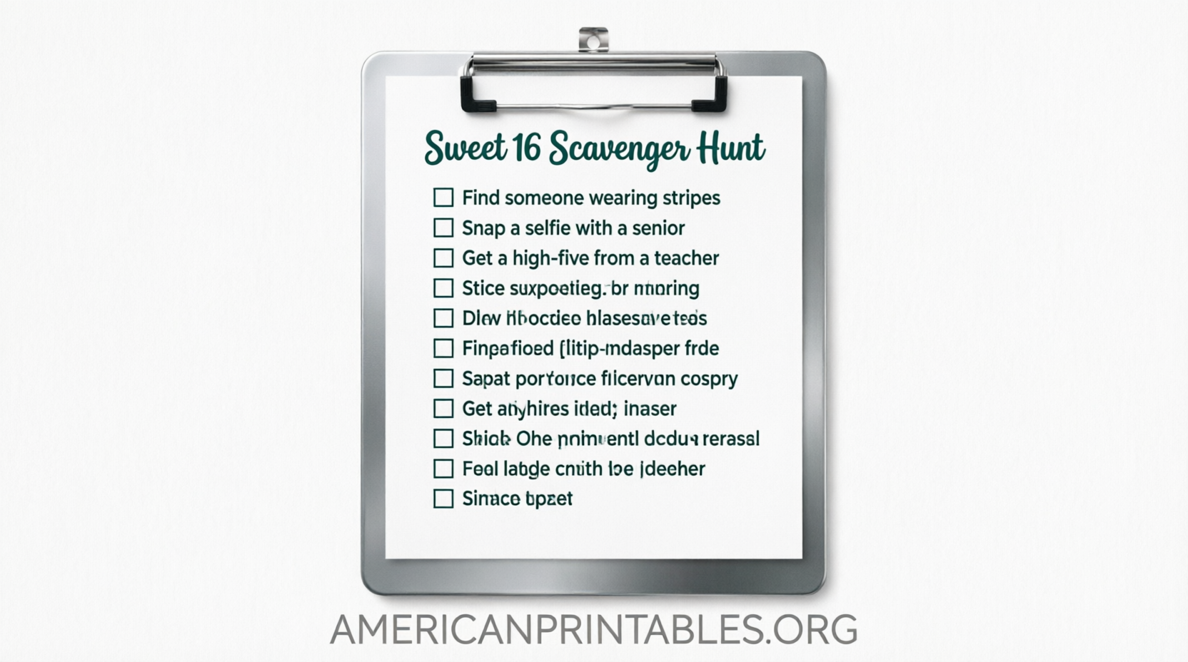 Free Printable Sweet 16 Party Games (3)