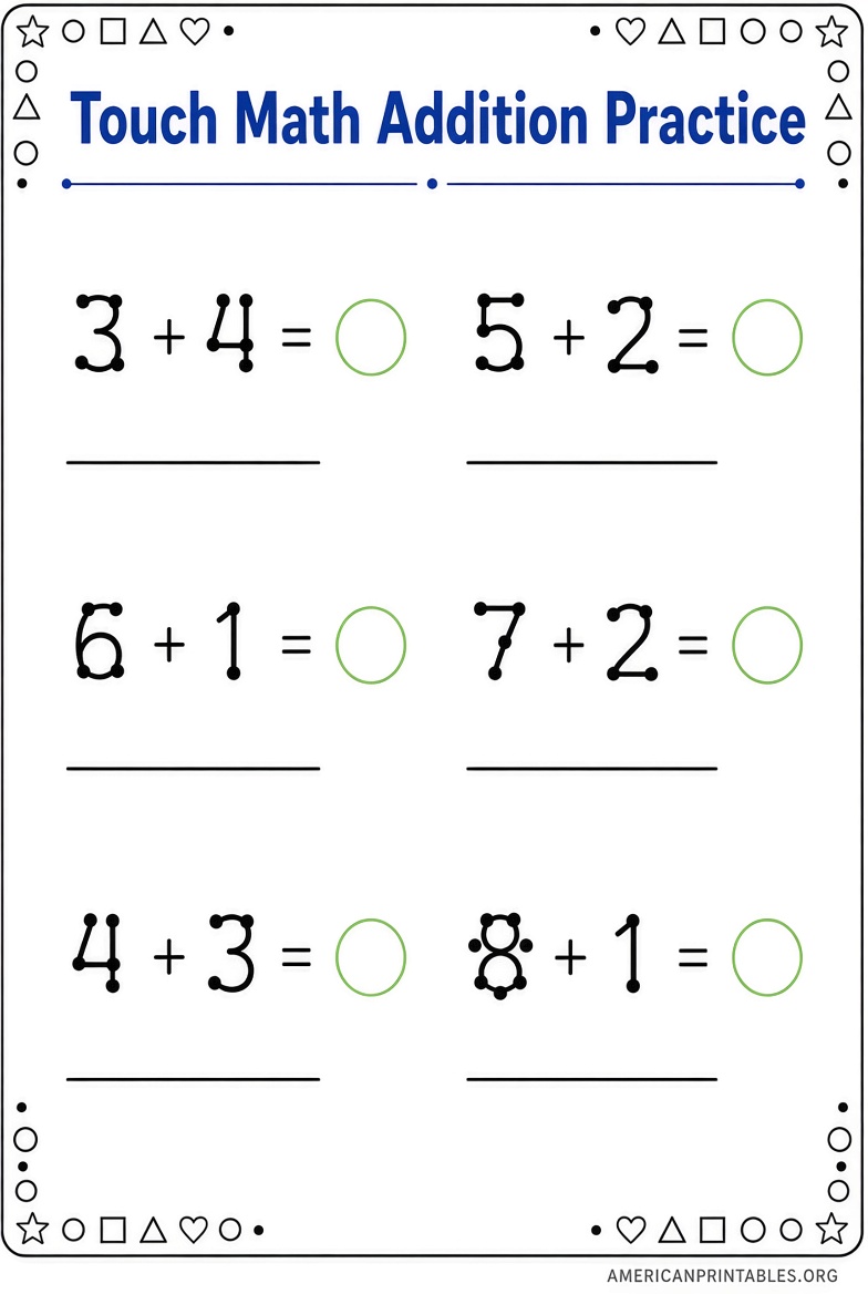 Free Printable Touch Math Worksheets for Kids (4)