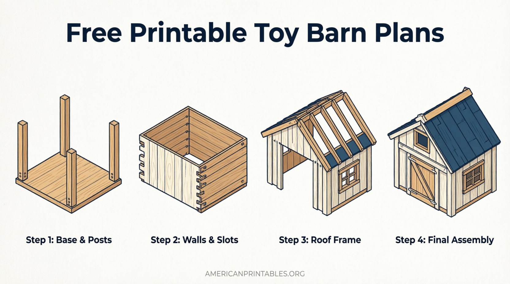 Free Printable Toy Barn Plans – DIY Guide (4)