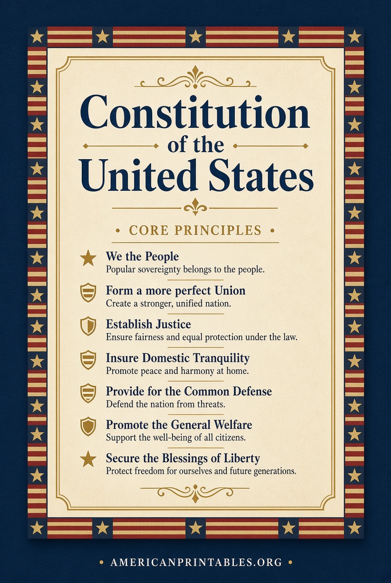 Free Printable US Constitution PDF Download (3)