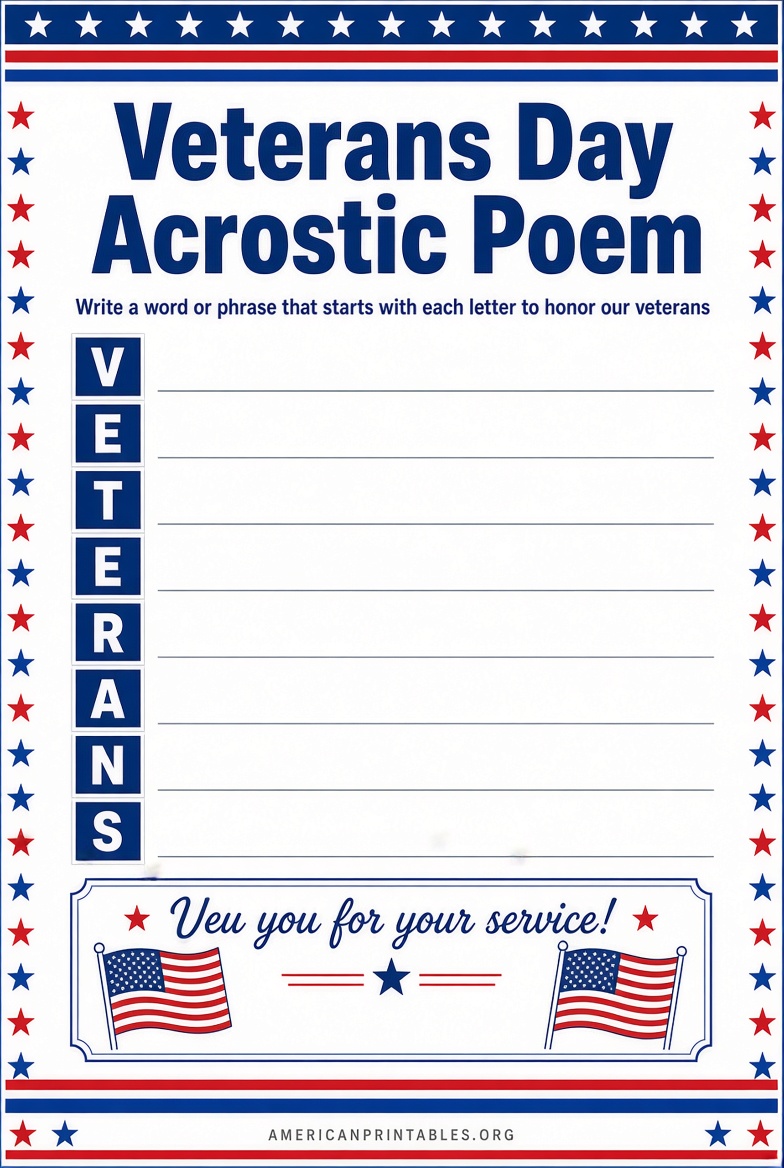 Free Printable Veterans Day Worksheets for Kids (2)
