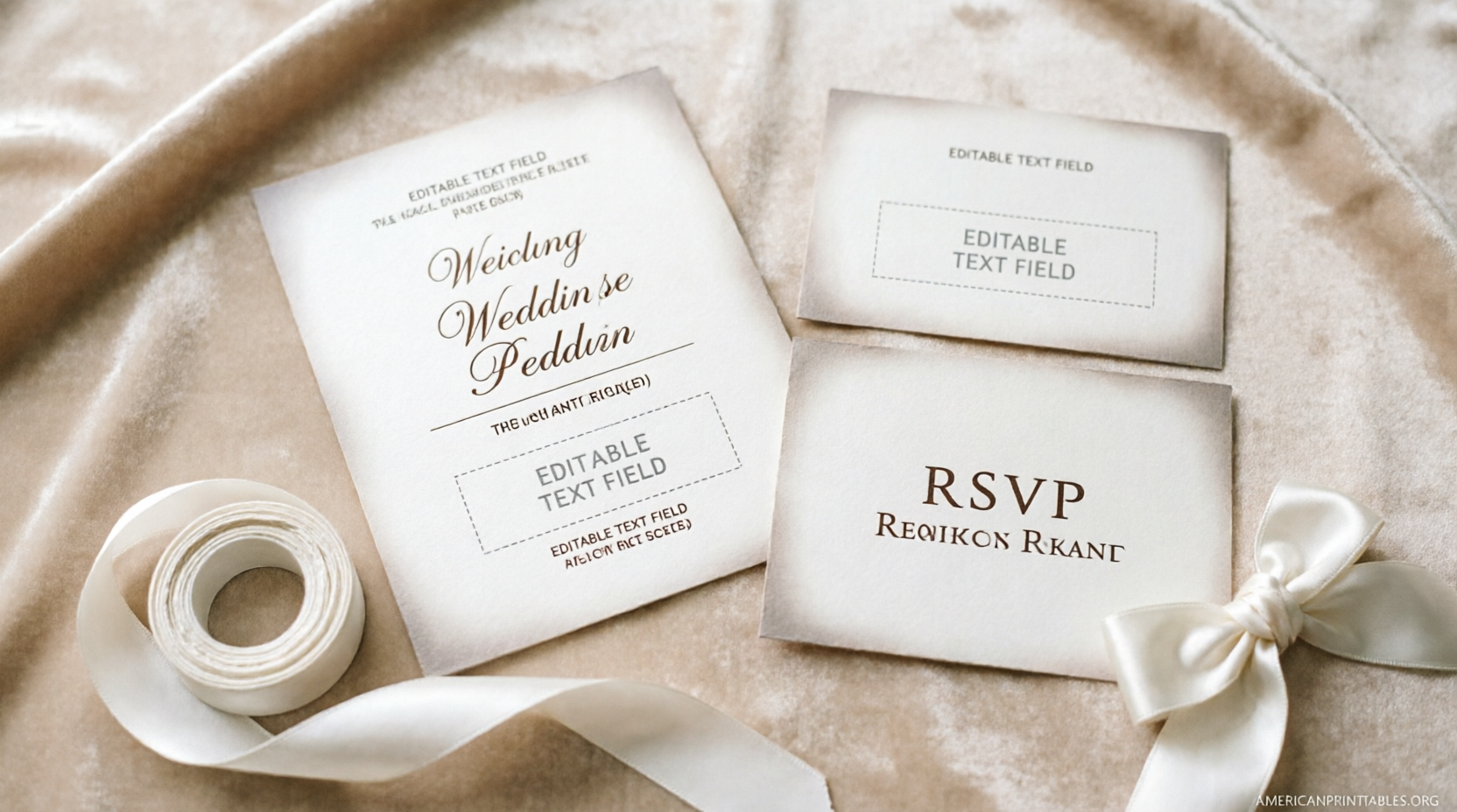 Free Printable Wedding Stationery Templates (2)
