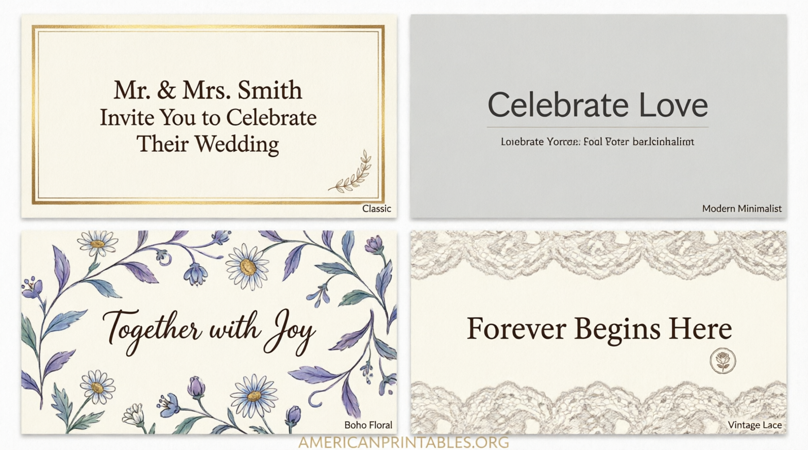 Free Printable Wedding Stationery Templates (3)