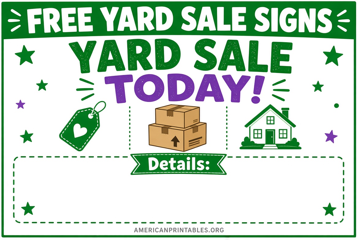 Free Printable Yard Sale Signs to Download (2)