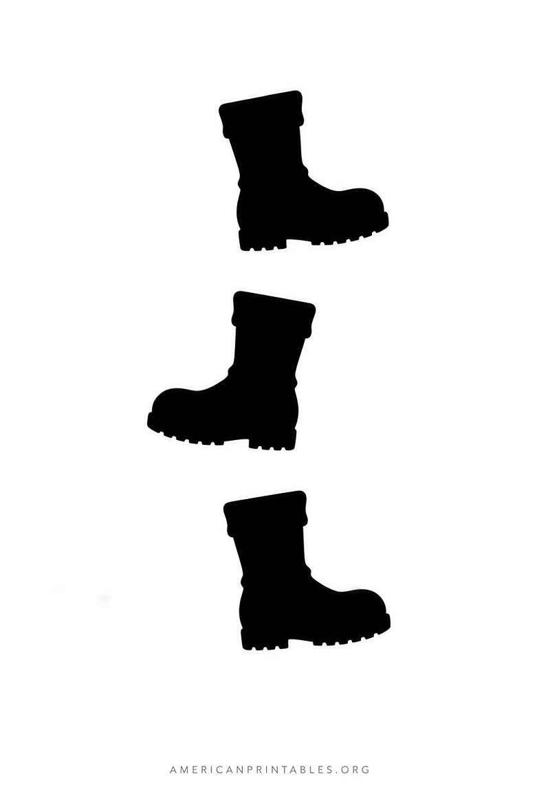 Free Santa Footprint Stencil Printable Download (4)