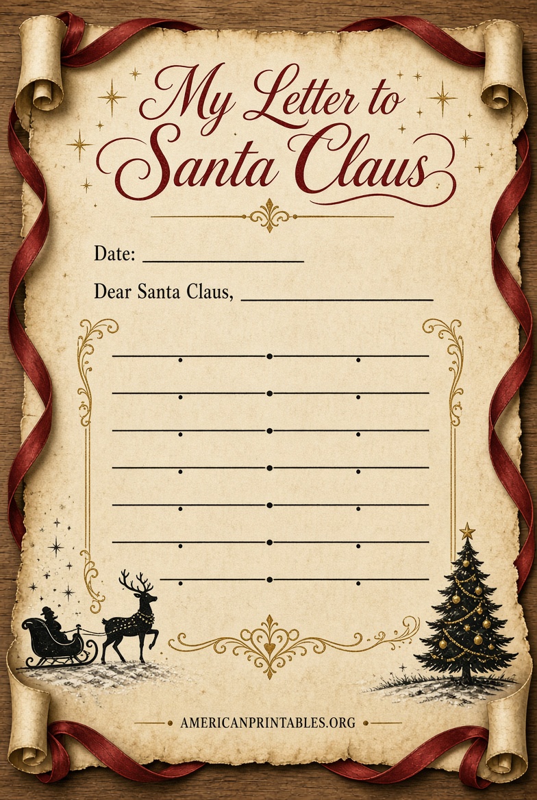Free Santa Wish List Printable for Kids (3)