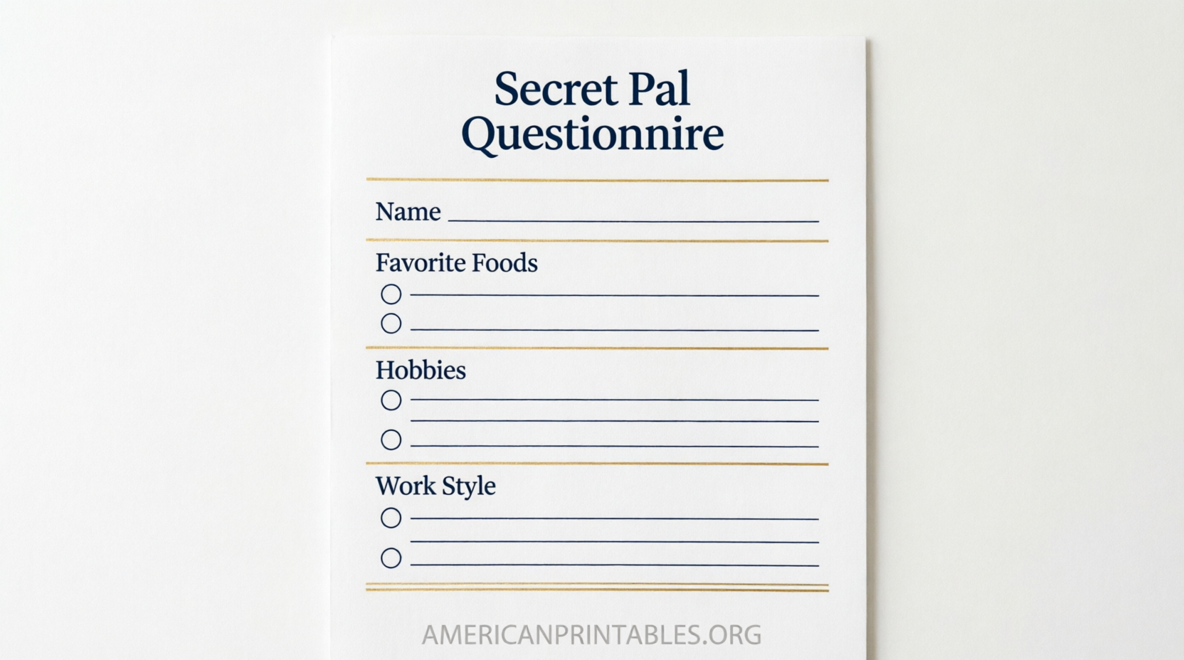Free Secret Pal Questionnaire Printable (3)