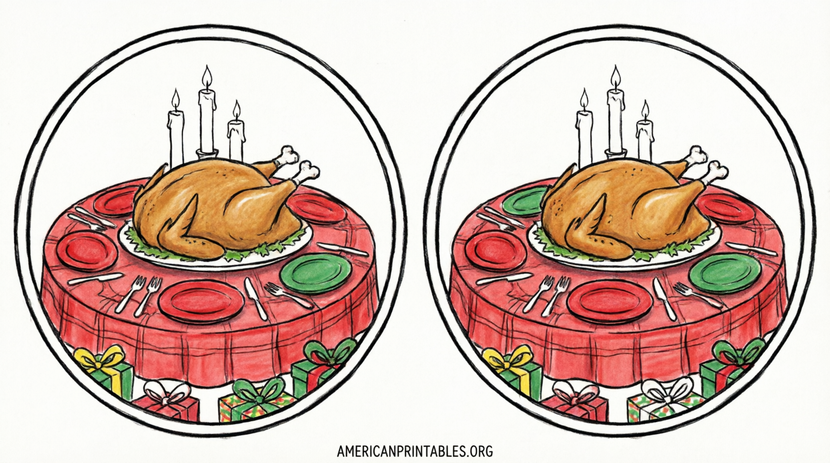 Free Spot the Difference Christmas Printables (3)