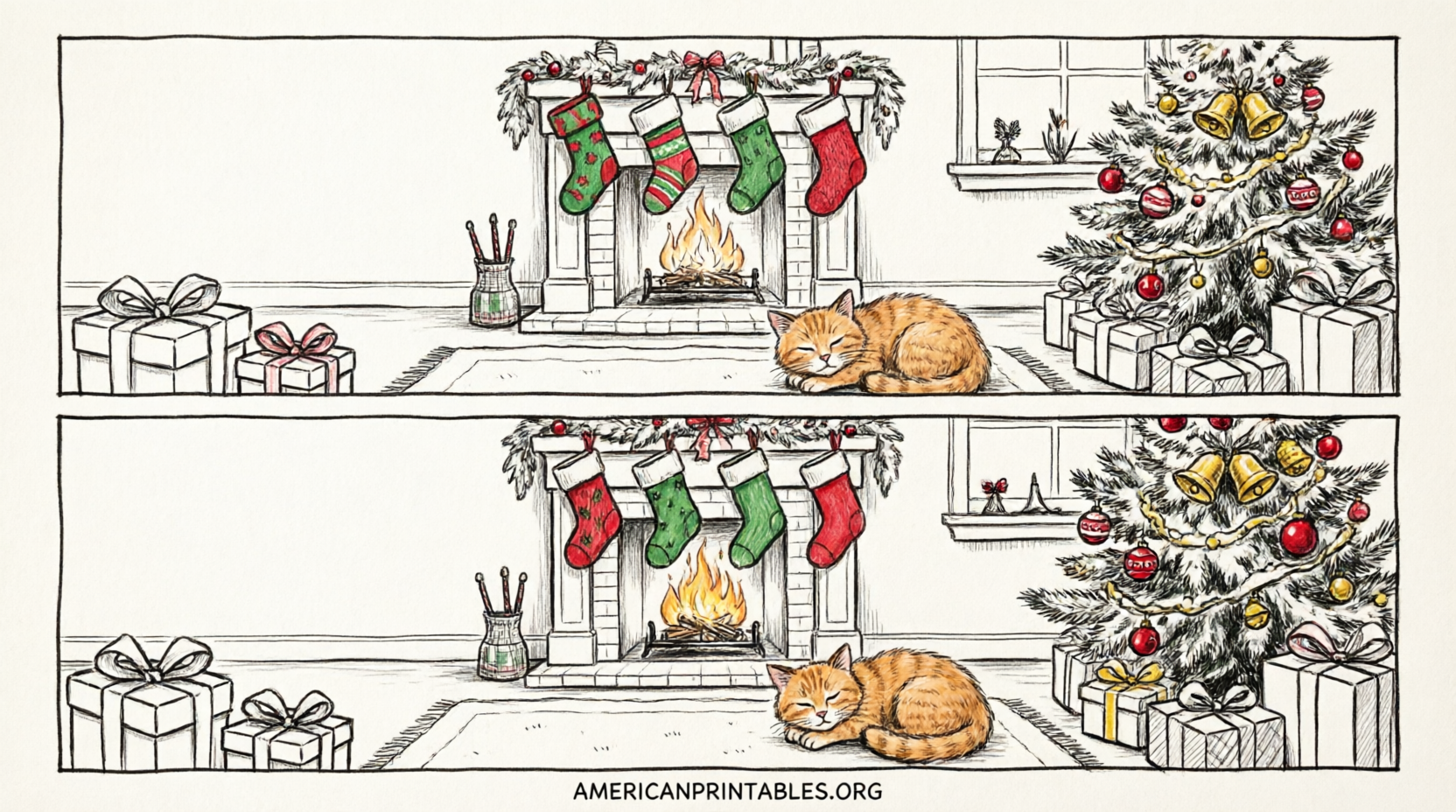 Free Spot the Difference Christmas Printables (4)