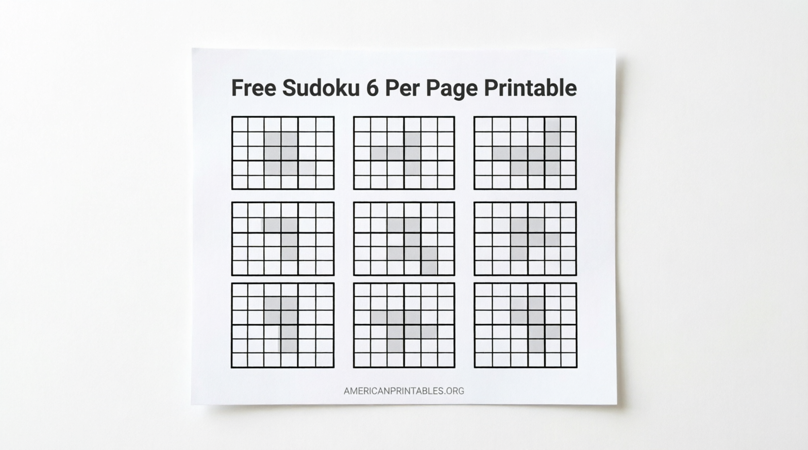 Free Sudoku 6 Per Page Printable PDFs (3)