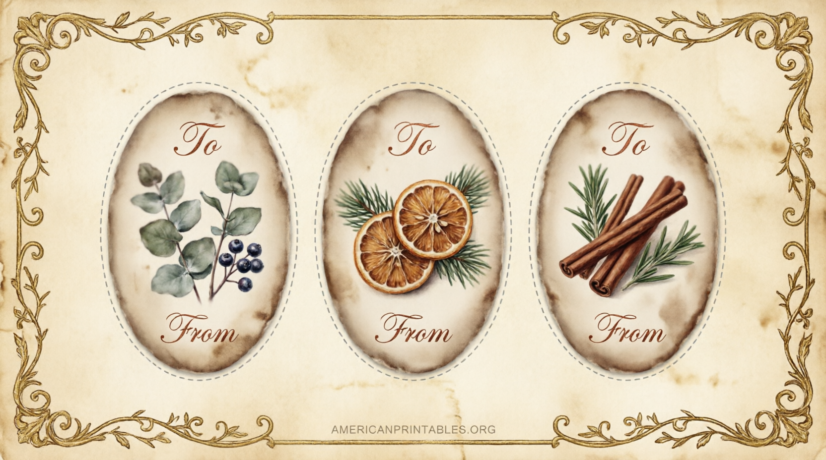 Free Vintage Printable Christmas Tags to Download (2)