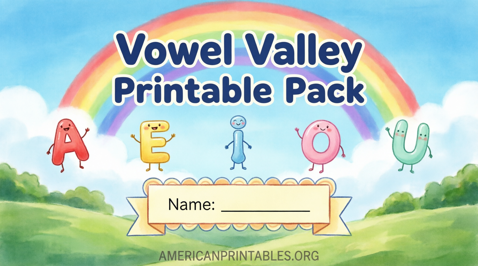 Free Vowel Valley Printable PDF Download (2)