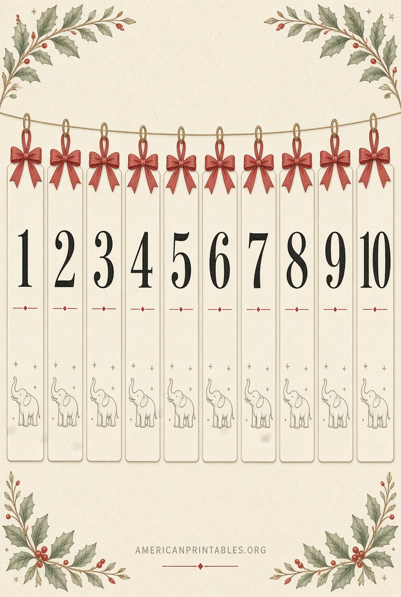 Free White Elephant Numbers Printable (2)