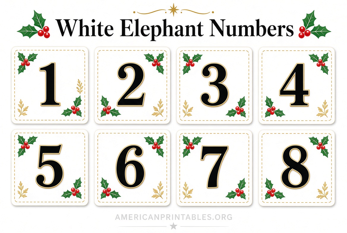 Free White Elephant Numbers Printable (4)