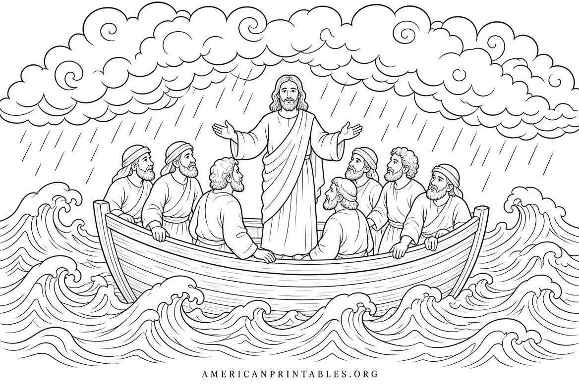 Jesus Calms the Storm Free Printables (1)