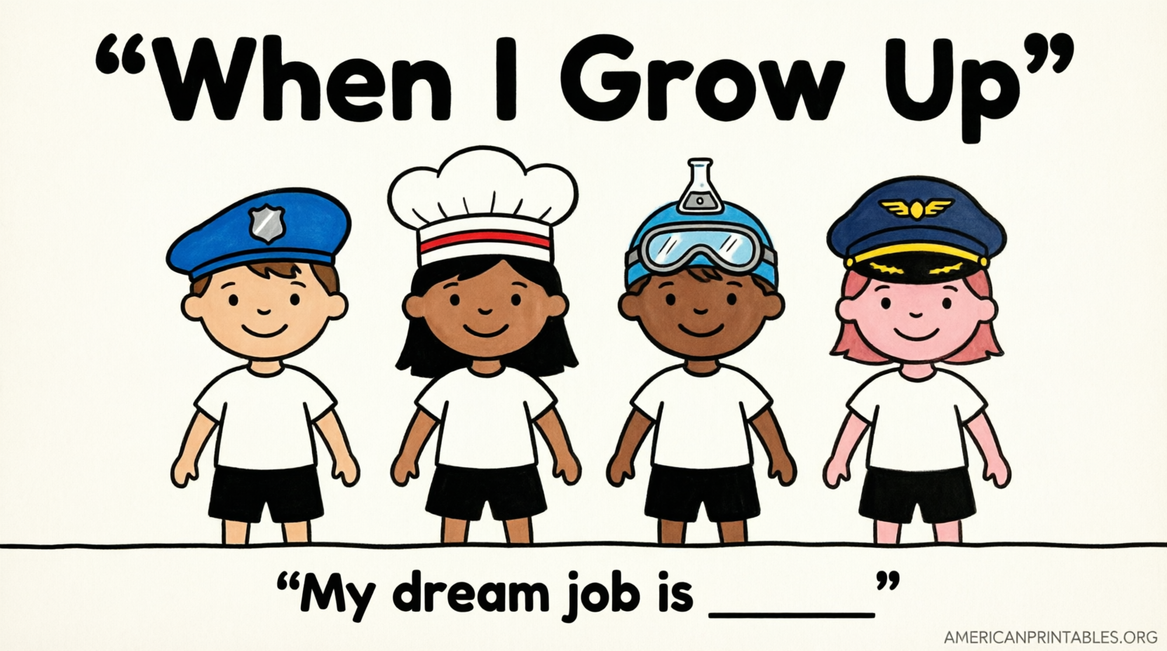 When I Grow Up Free Printable Worksheets for Kids (4)